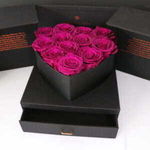 Everlasting Heart Rose Gift Box -