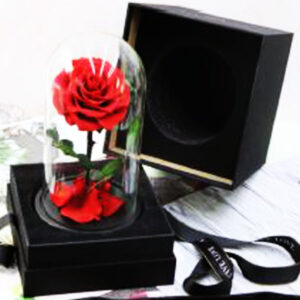 Mini Everlasting Rose Glass Dome - With Gift Box -